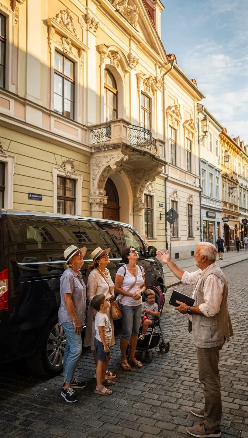 Skupina v pohode relaxuje v prírode, obklopená slovenskými horami a lesmi, počas súkromnej túry.